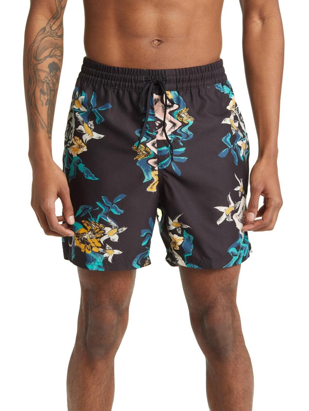 Vans Primary Print Elastic 17" Men's Volley Boardshorts Size Xtra Large Msrp $50